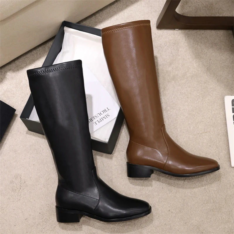 Designer Stylish Comfortable Fashionable Elegant Trendy Pointed Toe Knee High Boots