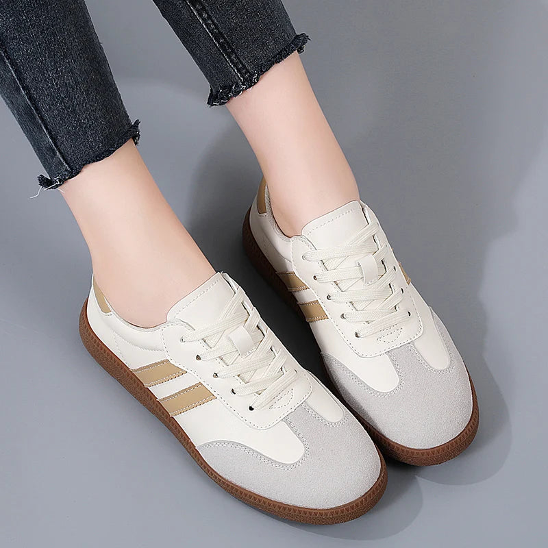 2024 Women Fashion Spring Trend Casual Flats New Comfort Vulcanized Platform Skateboard