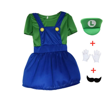 Anime Funny Mario Luigi Costume Kid Costumes