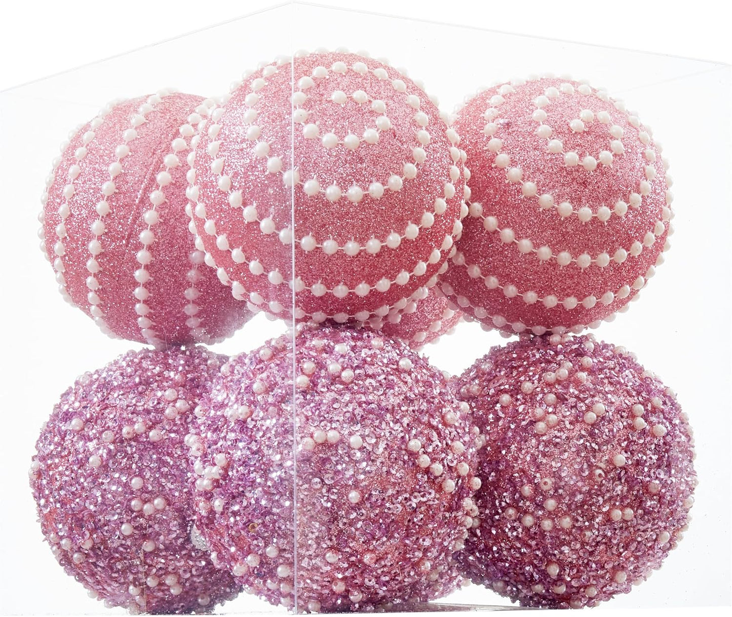 Shatterproof Red Christmas Ball Ornaments - Set of 12 - 70mm/2.76" - Holiday Party Decorations