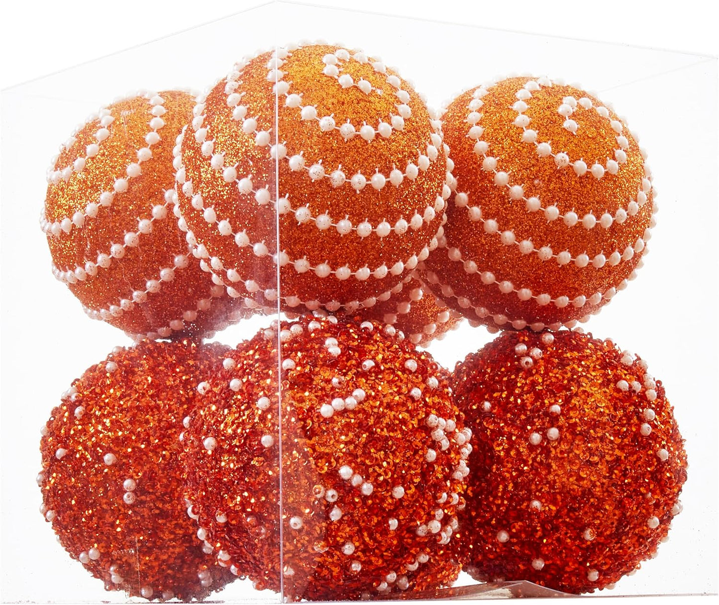 Shatterproof Red Christmas Ball Ornaments - Set of 12 - 70mm/2.76" - Holiday Party Decorations