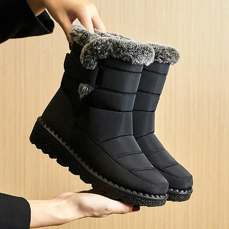 Boots Women Snow Plush Shoes Woman Platform Women's Boots Flat Keep Warm Women Shoes Casual Plus Size Winter Boots Botas Mujer