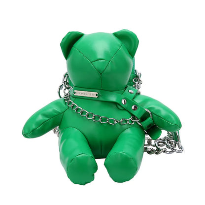 Cartoon Cute Luxury Designer Bear Doll Fashion Chain Phone Bag