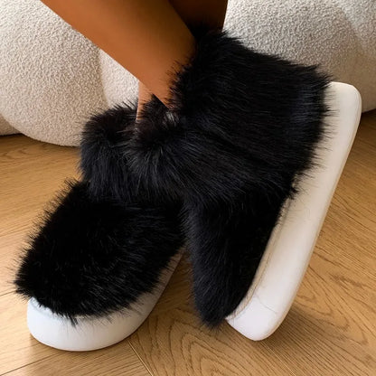 Casual Fashion Plush Comfortable Warm Cozy Stylish Snow Boot