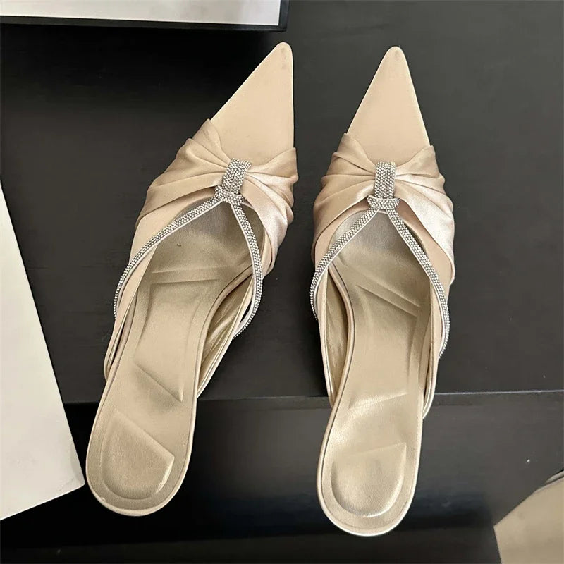 Trendy Pointed Toe Comfortable Casual Fashion Low Heel Pumps