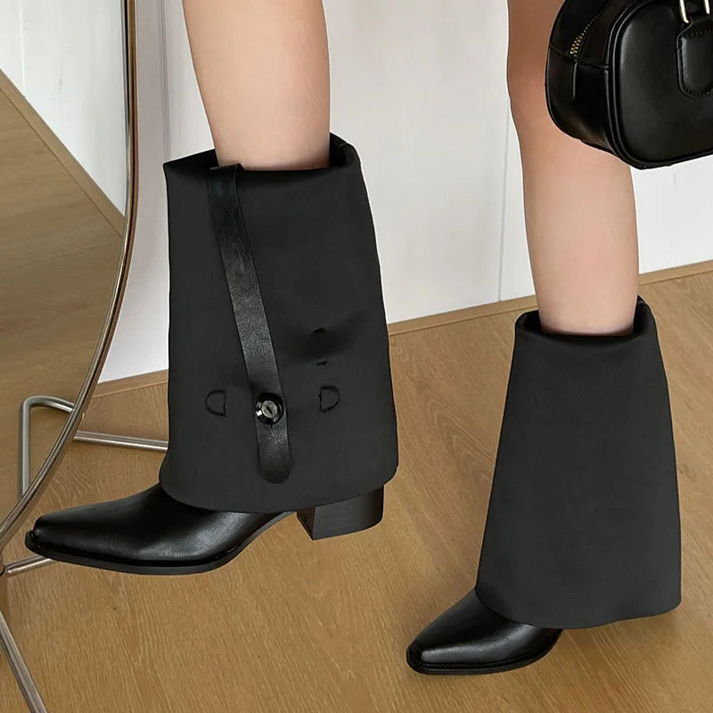 Stylish Elegant Trendy Comfortable Fashionable Chic Pointed Toe Knee High Boots