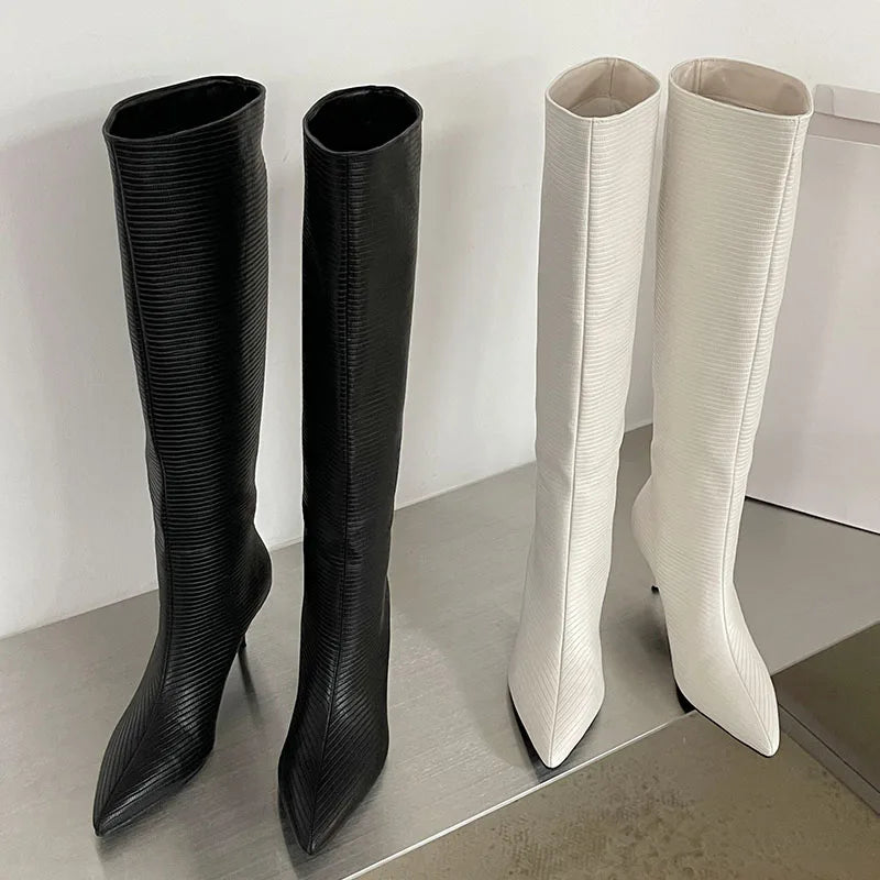 Elegant Fashionable Chic Stylish Trendy Comfortable Pointed Toe Knee High Boots