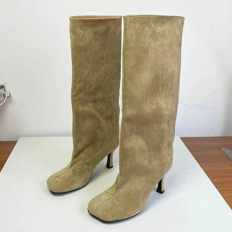 Elegant Stylish Chic Fashionable Modern Comfortable Pointed Toe Knee High Boots