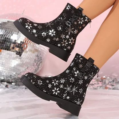 Trendy Stylish Latest Designer Comfortable Versatile Punk Goth Snow Boot