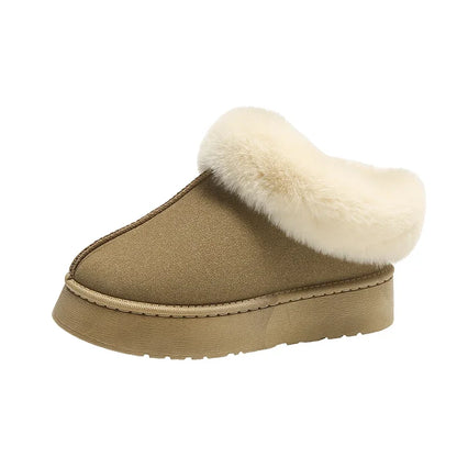 Faux Fur Non-Slip Warm Fashion Short Comfortable Platform Snow Boot