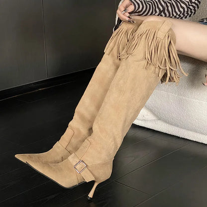 Retro Fashionable Elegant Stylish Unique Chic Comfortable Knee High Boots