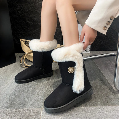 Fashion Warm Casual Versatile Mid-Calf Snow Boot