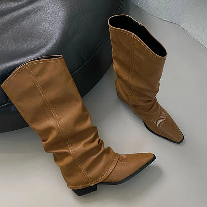 Stylish Comfortable Elegant Fashionable Chic Trendy Pointed Toe Knee High Boots