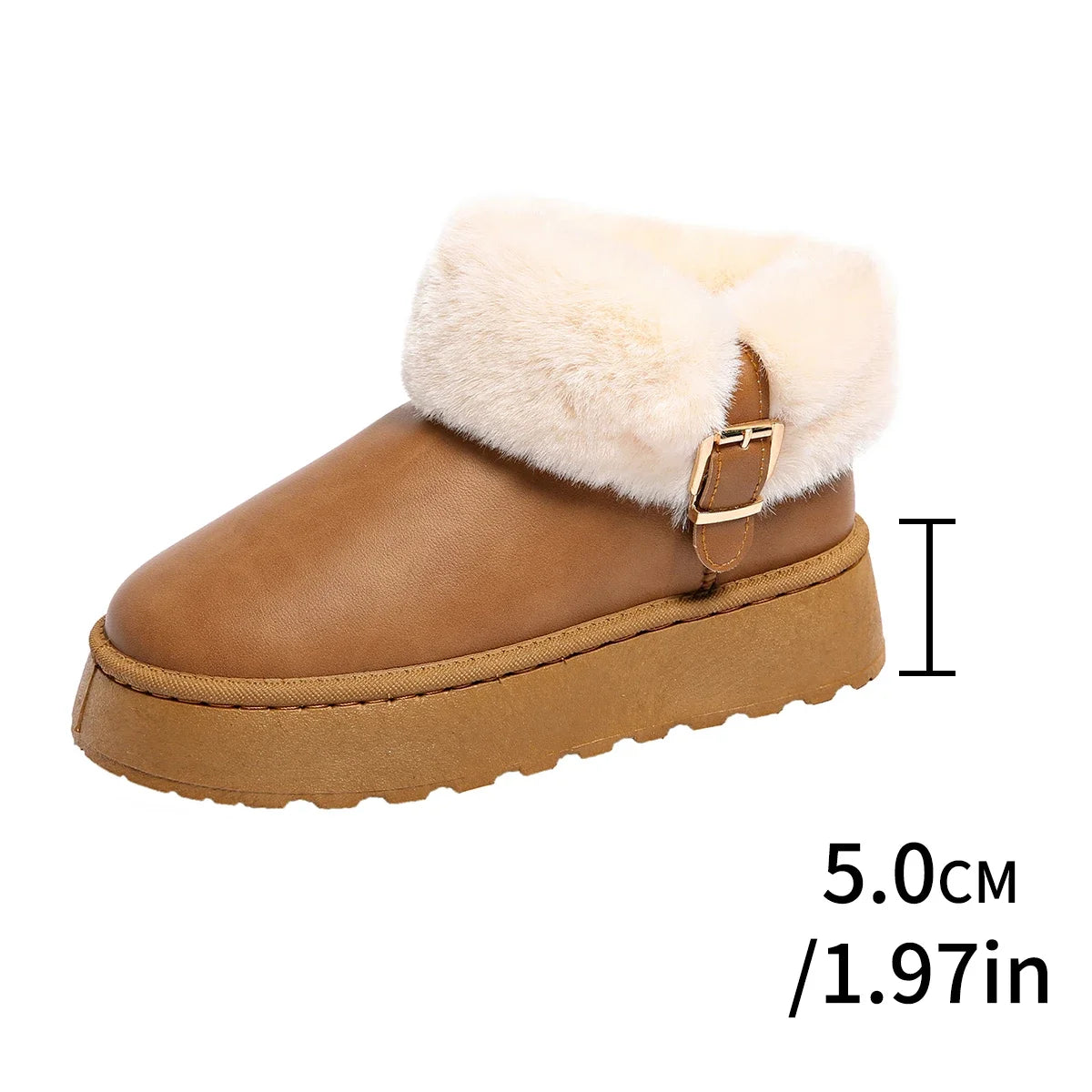 Furry Furry Women Shoes 2024 Newest Design Women's Boots Winter Plush Warm Snow Boots Non-slip Thick Bottom Ladies Cotton Boot