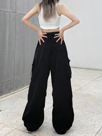 Harajuku Parachute Streetwear Baggy Cargo Women Y2K Edgy Jogging Pant