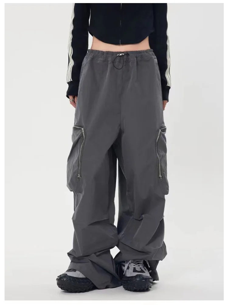 Hip Hop Baggy Cargo Y2K Streetwear Oversize Wide Leg Techwear Korean Pant