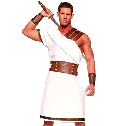 Halloween Couple Ancient Greek Roman Egyptian Warrior Gladiator Cosplay Costume