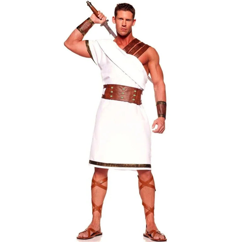 Halloween Couple Ancient Greek Roman Egyptian Warrior Gladiator Cosplay Costume