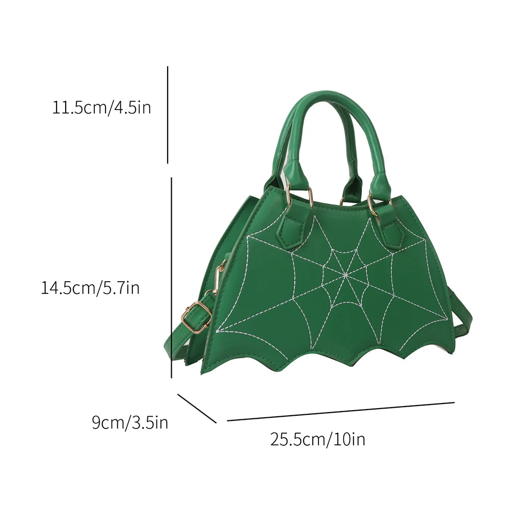 Halloween Novelty Fashion Bat WingCreative PU Leather Women's Crossbody Bag