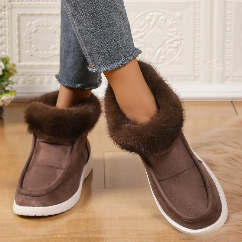 Hot Sale Ladies Shoes 2024 New Casual Fashionable Winter Female Shoes Comfortable and Warm Women's Snow Boots Botas De Mujer