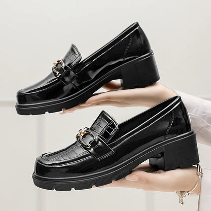 Plus Size British Style Platform Light Casual Designer Office Flats Loafers