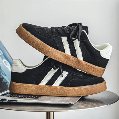 Men's Casual Retro German Lace-up Lightweight Comfortable Sports Flat Skateboard