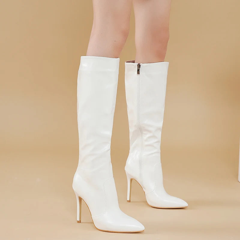 Stylish Trendy Elegant Fashionable Comfortable Chic Pointed Toe Knee High Boots