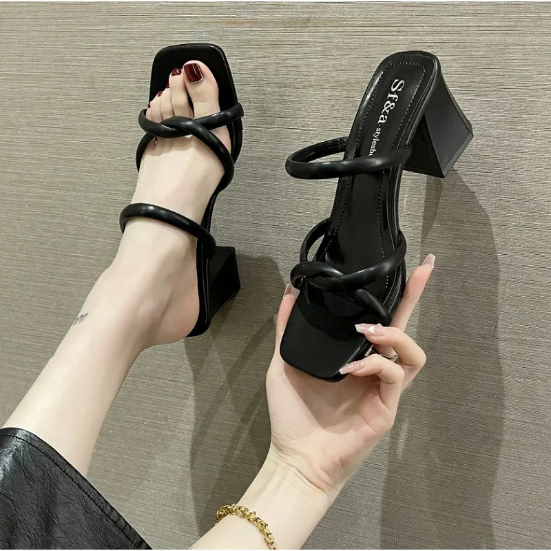 Pointed Leopard Fashionable Summer Stylish Elegant New Comfortable Low Heel Pumps