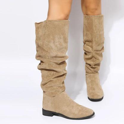 Trendy Stylish Elegant Comfortable Fashionable Chic Pointed Toe Knee High Boots