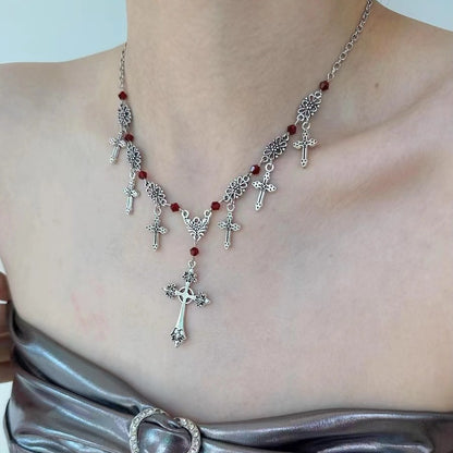 Cross Pendant Dark Gothic Hip-hop Sweet Cool Necklace