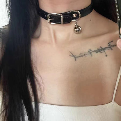 Dark Aesthetic Sexy Dog Bone Choker Necklace