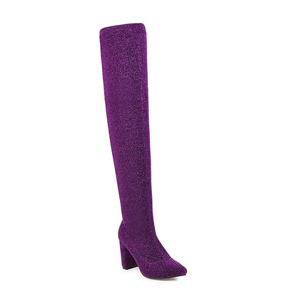 Stylish Elegant Trendy Comfortable Fashionable Chic Pointed Toe Knee High Boots