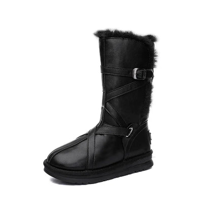 Thick Bottom Super Warm Flat Bottom Fur Wool Tide Snow Boot