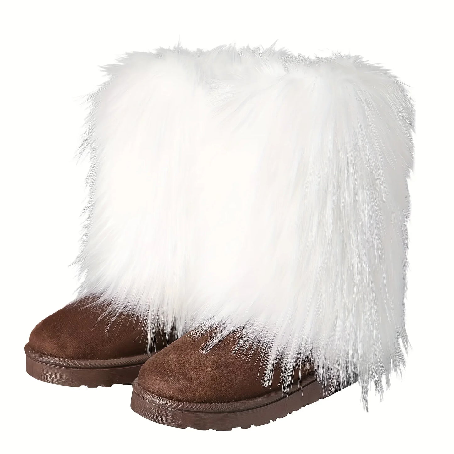 Fluffy Round Toe Thick Bottom Warm Outdoor Non-slip Snow Boot