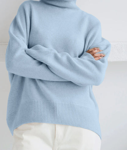 Thickened Knitwear Loose Turtleneck Warm Solid Pullover Sweater