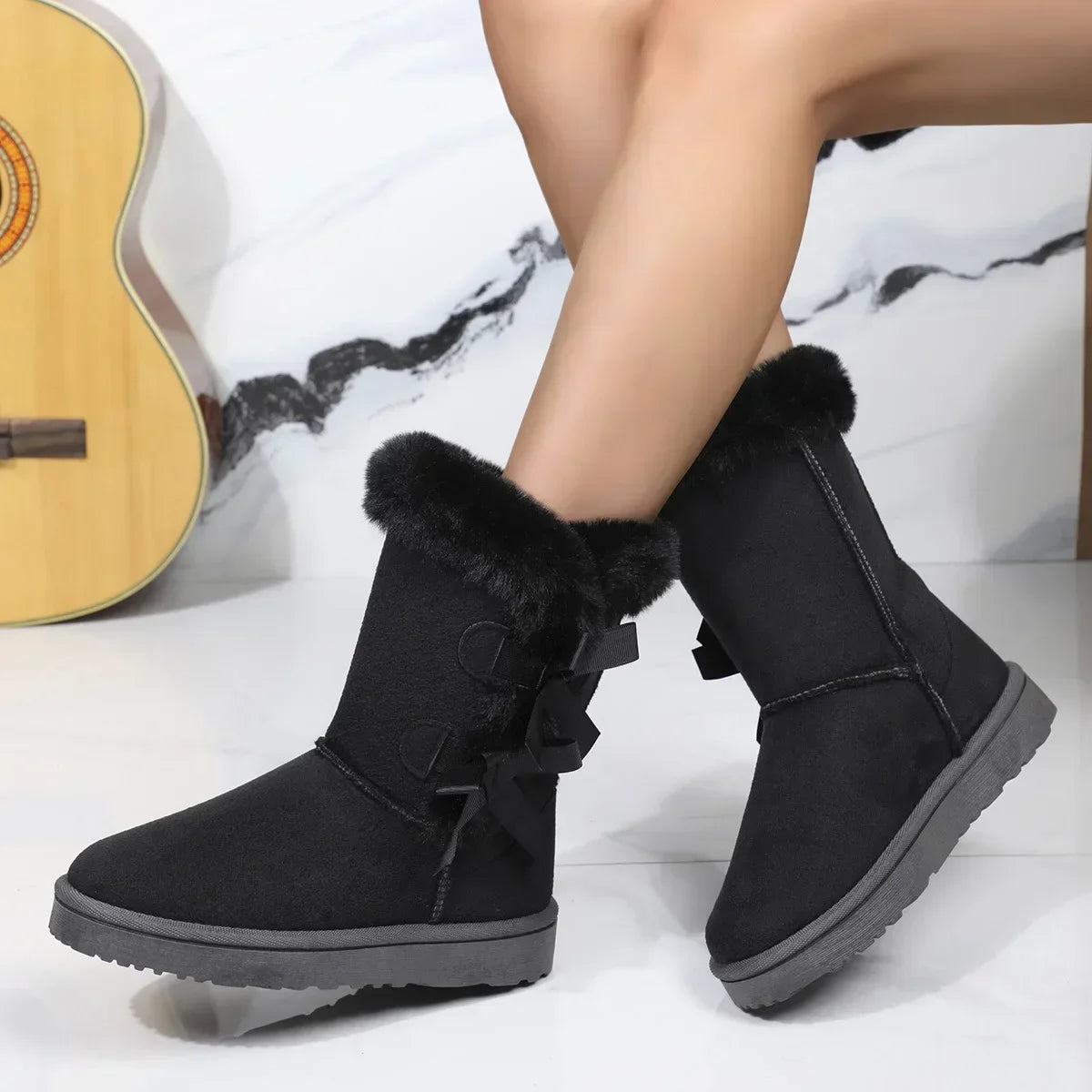 Low-top Warm Fur Non-slip Super Mini Short Casual Snow Boot