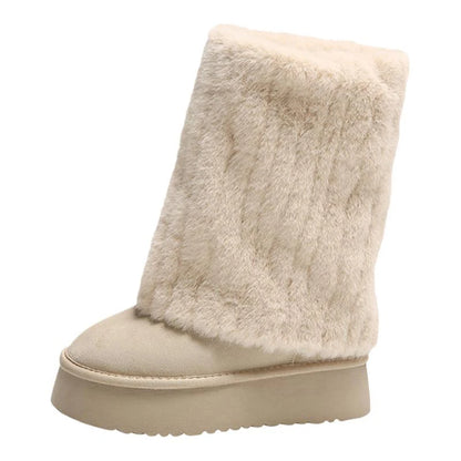 Platform Warm Fashion Slip-On Comfort Outdoor Snow Boot