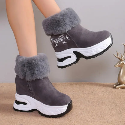 Winter Women Boots Thick Bottom Ankle Boots 2024 New Warm and Comfortable Snow Boots for Women Plush Fashionable Ladies Shoes