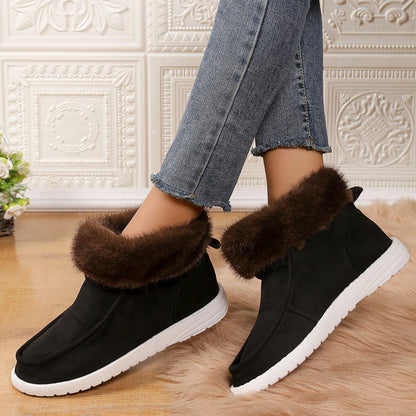 Women Boots Winter New Thickening Plush Warm Snow Boots Women  Plus Size Comfortable Soft Cotton Shoes for Women Botas De Mujer