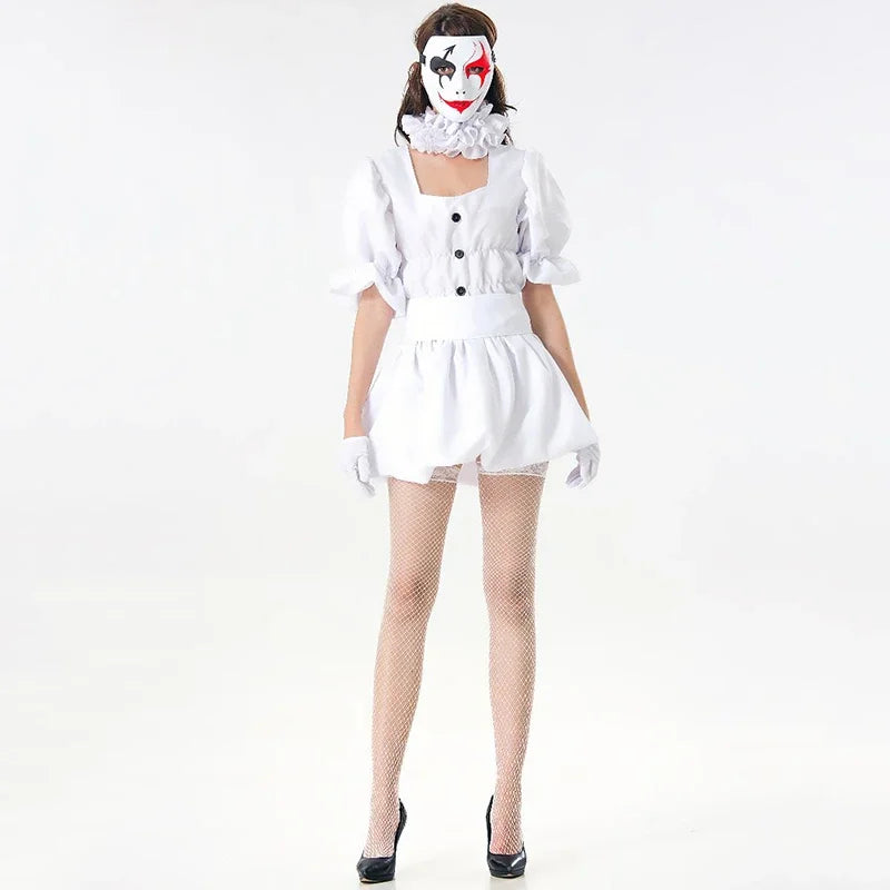 Women Clown Terror Halloween Fancy Party Dress Adult Costume