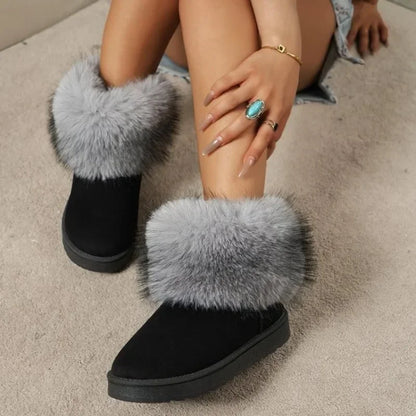 Winter Warm Plush Ankle Stylish Comfortable Casual Snow Boot