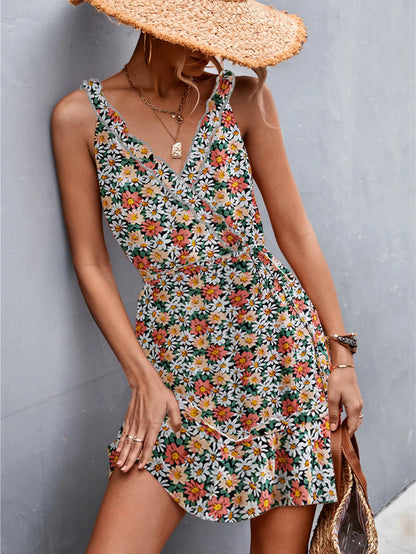 Floral Collar Lace Comfortable Casual LOOSE Midi Dresses