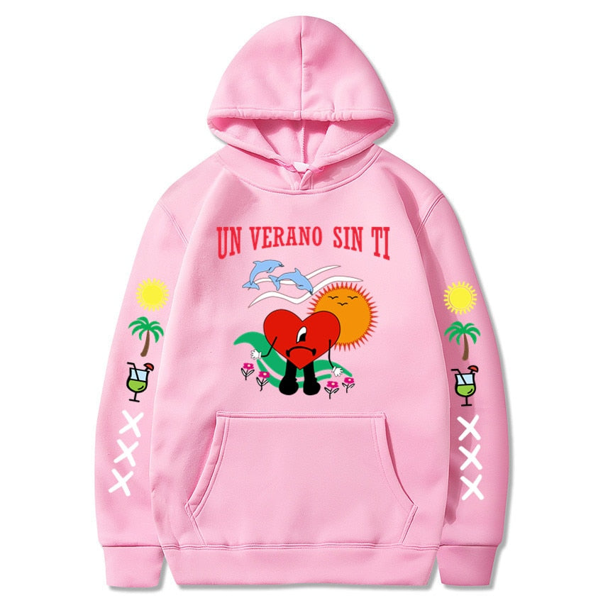 DressBetty - New Bad Bunny Printed Hoodie