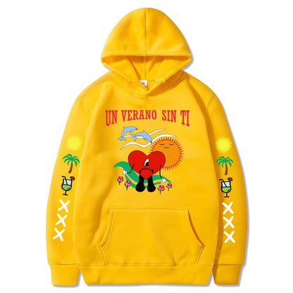 DressBetty - New Bad Bunny Printed Hoodie