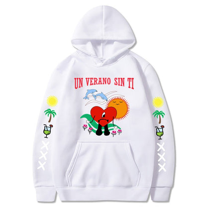 DressBetty - New Bad Bunny Printed Hoodie