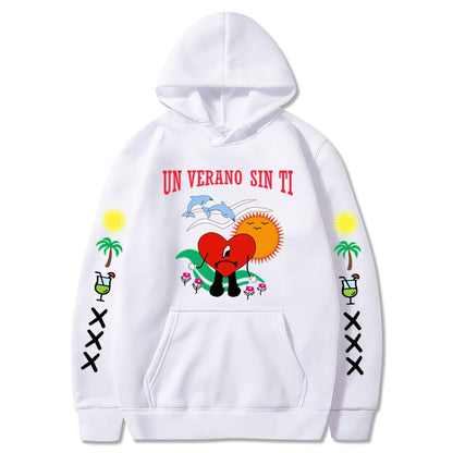 DressBetty - New Bad Bunny Printed Hoodie