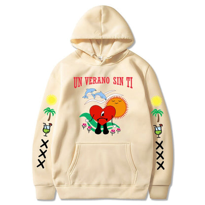 DressBetty - New Bad Bunny Printed Hoodie