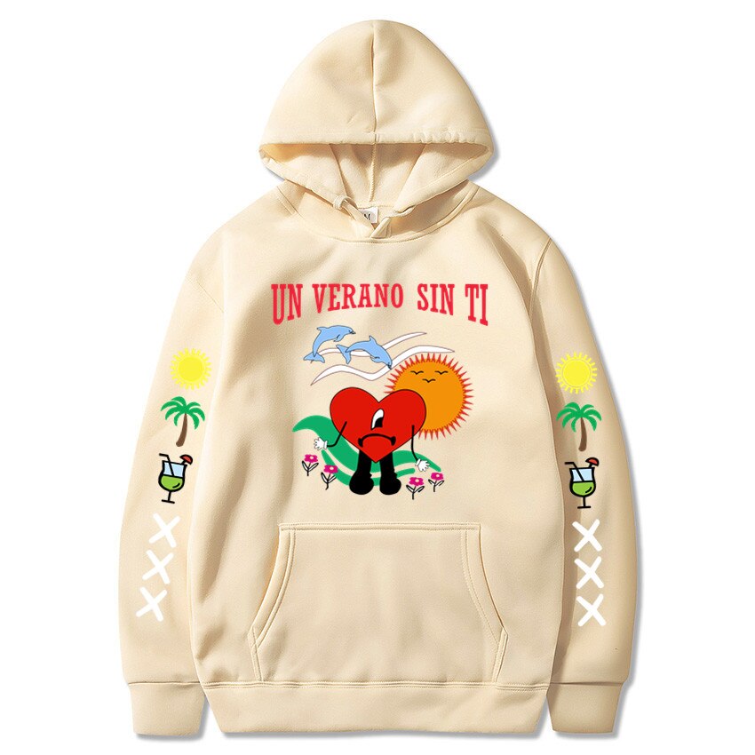 DressBetty - New Bad Bunny Printed Hoodie