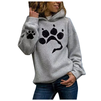 DressBetty - Dog Paw Print Hoodies