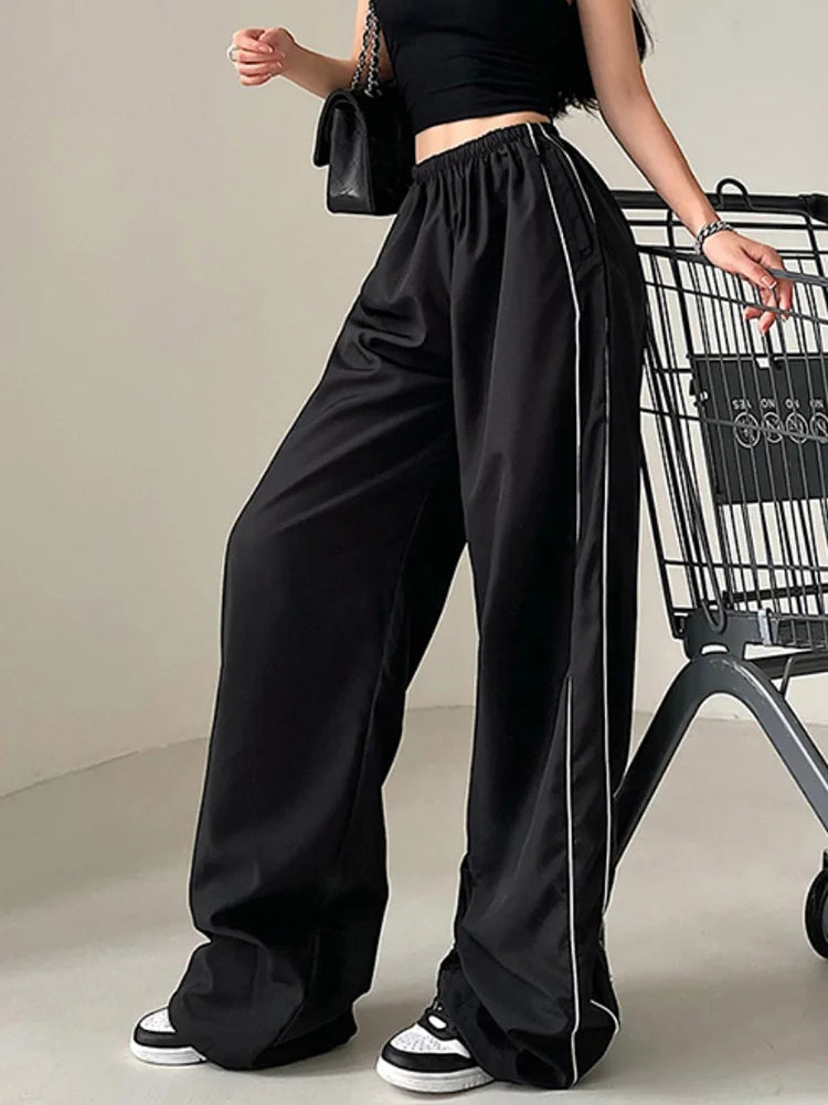 Streetwear Baggy Basic Black Jogging  Sweatpants